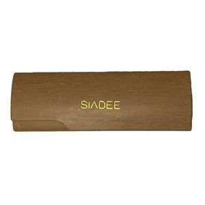 Siadee Brown Woodtone Eyeglasses Sunglasses Hard Plastic Case